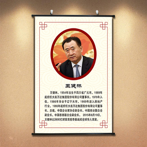办公室公司励志名人名言标语王健林会议室装饰海报画像定制挂画