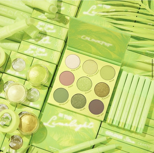 包邮 colourpop 卡拉泡泡 蜜桃盘 sweet talk 绿色眼影盘75人付款50