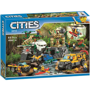 益智乐高积木城市系列丛林遗迹探险勘探场基地60161拼装玩具男孩