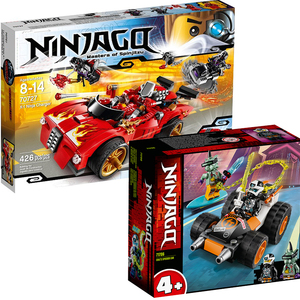 乐高70727幻影忍者游戏x1凯的电极跑车71706寇的极速战车儿童积木