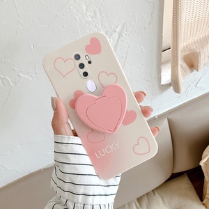 爱心支架oppoa11手机壳oppoa9渐变渲染网红a11x少女心ins风a9x个性a8