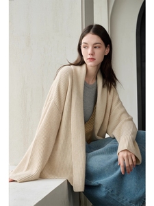法式羊绒系带毛衣外套女秋冬加厚短款显瘦设计感针织开衫上衣外穿