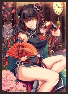 c1-17 会场限定 约会大作战 时崎狂三 旗袍 单张 收藏 卡套