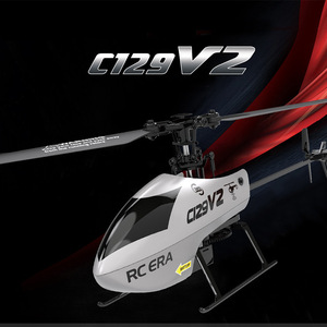 新款C129V2遥控四通无副翼特技迷你直升机单桨一键翻滚男女生日礼