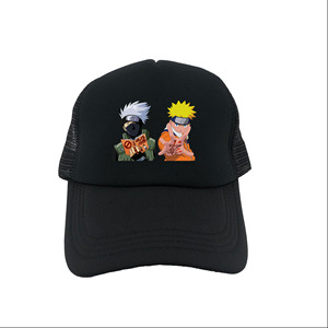 火影忍者帽子鸣人佐助卡卡西卡通防晒帽遮阳帽夏季透气镂空鸭舌帽