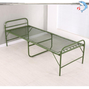 加厚钢丝床单人折叠老式铁床出租房用弹簧床陪护床轻便午休床加密