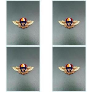 好卖的热销款伞兵跳伞纪念章空降兵伞徽徽章特种兵伞徽胸章胸徽金