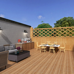 庭院瓷砖院子地砖室外木纹砖600x1200仿实木地板户外防滑露台花园