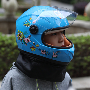儿童头盔电动车小学生女孩头盔秋冬可爱卡通安全帽四季通用全盔