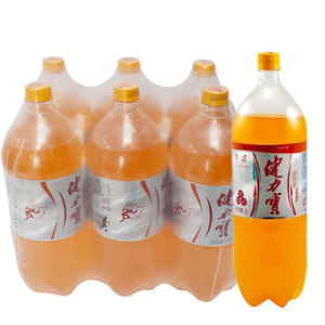 健力宝橙蜜味运动功能饮料大瓶怀旧橙味特饮2l*6瓶北京包邮