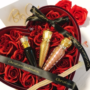 cl口红christian louboutin萝卜丁女王权杖口红黑管刻字001m 215m