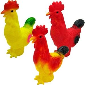 新款捏捏叫大公鸡玩具儿童耐摔大公鸡玩具会叫的小鸡 惨叫鸡玩具