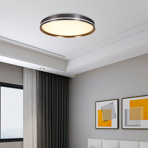 圆形咖色吸顶灯