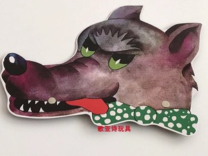 幼儿园教学用品儿童头饰面具舞台表演道具角色扮演动物头饰大灰狼