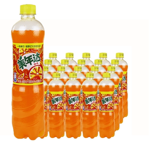 百事可乐 美年达(mirinda)橙味碳酸饮料 600ml*24瓶 整箱