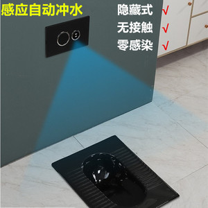 暗装感应水箱蹲便器隐藏式入墙冲水箱气动智能冲水蹲坑嵌入式隐形