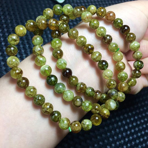 001人付款淘宝天然翠榴石沙弗莱宝石水晶手链单圈圆珠手串掌柜原创