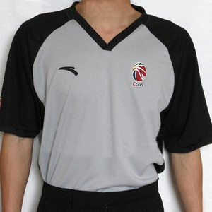 2021新款cba经典篮球裁判裤服上衣专业男女裁判员套装印字号包邮