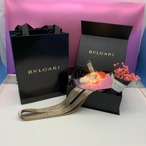 专柜原版宝格丽香水纸袋小礼品袋购物袋香水手提袋子宝格丽香水盒