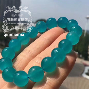 天然冰种天河石手链单圈 天河石圆珠多圈手串 情侣款水晶饰品礼物