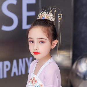 古法镀金发簪 缠枝花卉纹发束男生扎马尾发饰公子冠1人付款1800