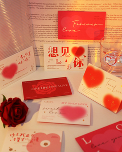 520贺卡浪漫情话小卡片折叠式留言卡礼物礼品卡情人节送男女朋友