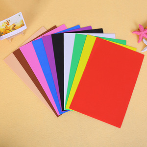 厂家直供EVA泡棉纸彩色a4泡沫纸幼儿园DIY海绵纸儿童折纸材料A4