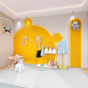 母婴生活馆童装店直播背景墙纸幼儿园托管所培训机构早教中心壁纸