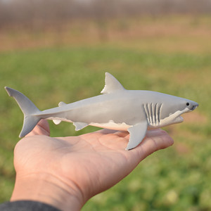 德国思l大白鲨14809海洋动物静态鲨鱼儿童仿真塑胶模型 玩具