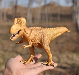 德国思乐正品恐龙玩具动物模型金色霸王龙大雷克斯暴龙72122