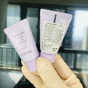 新款 兰芝雪纱丝柔防晒隔离乳10ml紫色40号spf23 隔离霜 专柜小样