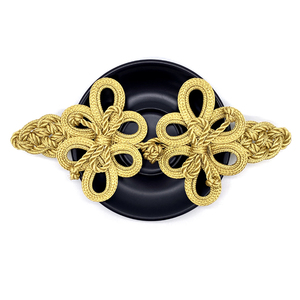 1组1对三叶桃心夹珍珠扣中国风古风儿童服饰连衣裙纽扣盘扣子2人付款