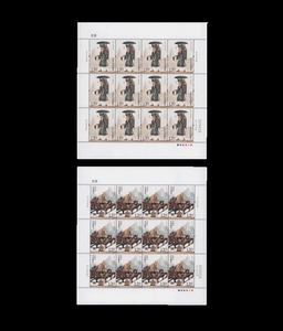 2016年邮票 2016－24玄奘邮票大版，完整版，同号