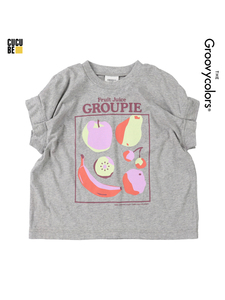 ■ 日潮GROOVY COLORS 23春夏D6女童GROUPIE水果印花短袖T恤