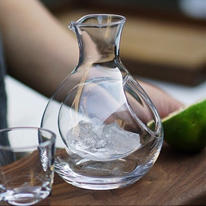 冰酒醒酒器温酒酒壶分子洋酒分酒器水晶玻璃清酒瓶日式料理壶