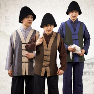 步行街民俗人物雕塑洗衣服下棋推磨子理发拉黄包车模型1人付款2500