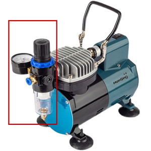 通用浩盛喷笔模型气泵过滤器油水分离器水格喷泵调减压阀表空压机
