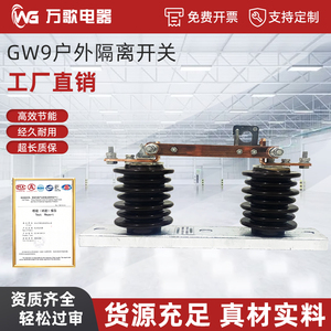GW9-12/630A户外高压隔离陶瓷硅胶柱上隔离刀闸开关绝缘10KV新型