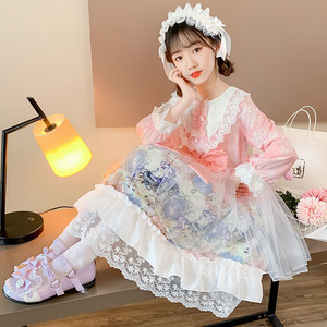 纽兰樱 女童lolita洛丽塔儿童连衣裙2021春公主裙日系童装萝莉塔
