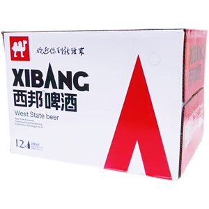 新疆西邦啤酒 新疆阿娜尔汗特产500ml 12瓶装12.5度麦芽酿造 包邮
