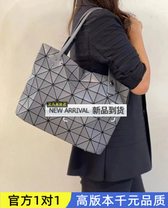 日本大托特包rock摇滚包菱格手提包几何菱形单肩包时尚立体女士包