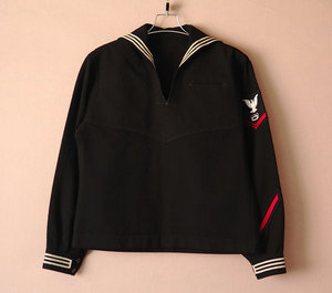 古着vintage阿美咔叽us navy美国海军毛料男女水兵服衬衫
