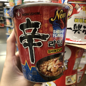 香港代购 韩国进口NONGSHIM农心鲜虾味辛拉面速食方便面杯装72g