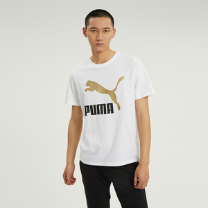 puma彪马 2022夏季新款男装运动休闲轻便透气白色短袖t恤53634502