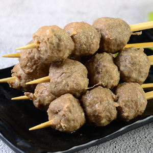 牛筋丸10串 牛肉丸撒尿肉丸关东煮肉丸串串小吃便利店供应超市