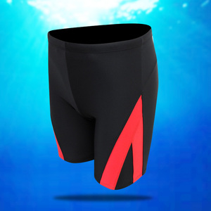 男士泳裤长款 中长款七分裤平角宽松速干2019新款时尚潮牌游泳裤