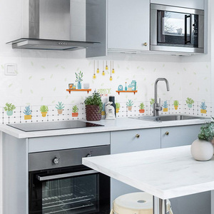 厨房防油贴纸自粘防水瓷砖耐高温墙纸墙壁墙面装饰橱柜翻新墙贴画