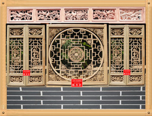 剑川木雕全实木原木雕花门仿古镂空中式庭院家用纯原木雕刻花鸟窗