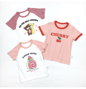 【清货】小数点斑马河马童装73-150夏季女童可爱卡通纯棉短袖T恤