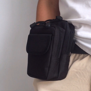 新款腰包男多功能手机包工地手机袋大容量穿皮带腰挂包竖证件烟包